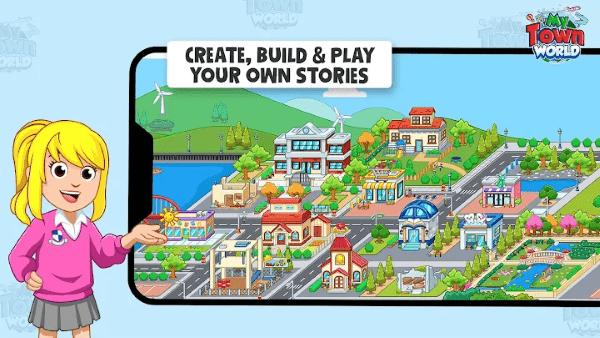 我的城镇世界2024最新版(my town world)下载,我的城镇世界,儿童手游,模拟手游