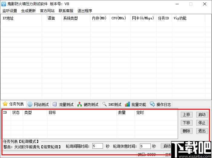 鬼影防火墙压力测试软件下载,网站测试,DNS测试,防火墙测试